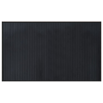 vidaXL Rug Rectangular Black 60x100 cm Bamboo