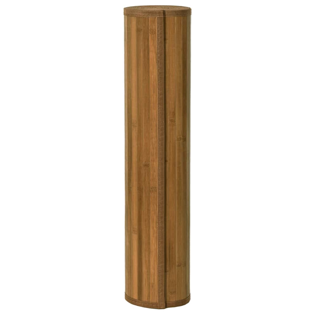 vidaXL Rug Rectangular Brown60x100 cm Bamboo