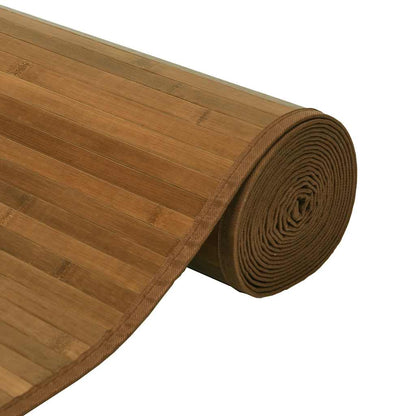vidaXL Rug Rectangular Brown60x100 cm Bamboo