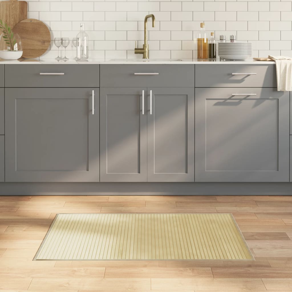 vidaXL Rug Rectangular Light Natural60x100 cm Bamboo