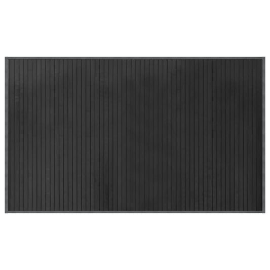vidaXL Rug Rectangular Grey60x100 cm Bamboo