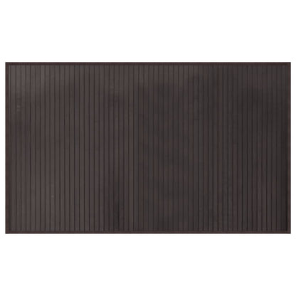 vidaXL Rug Rectangular Dark Brown60x100 cm Bamboo