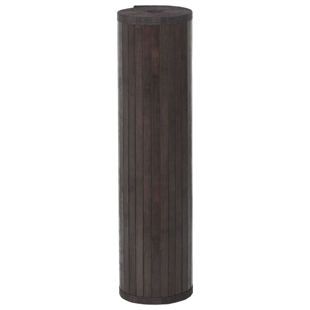 vidaXL Rug Rectangular Dark Brown 60x100 cm Bamboo