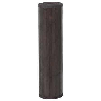 vidaXL Rug Rectangular Dark Brown 60x100 cm Bamboo