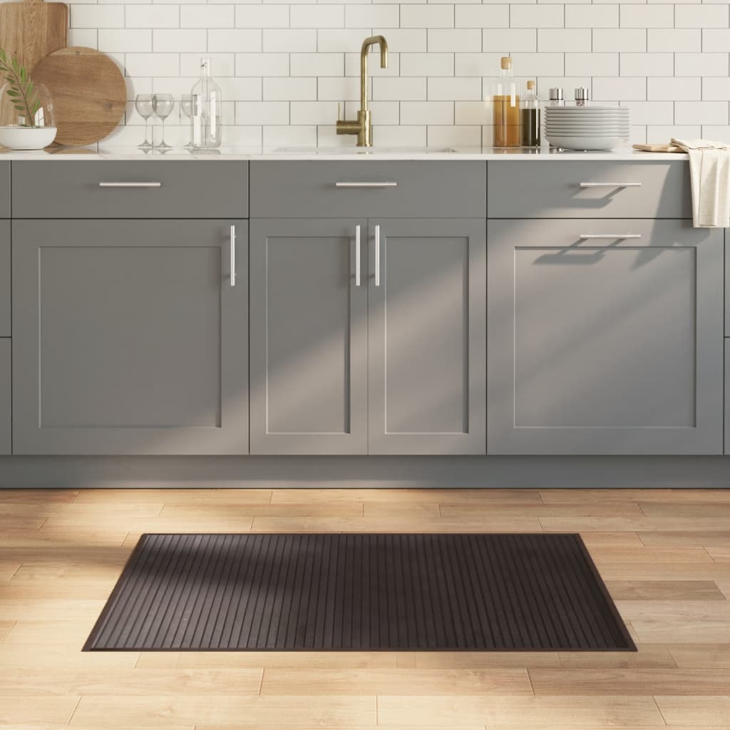 vidaXL Rug Rectangular Dark Brown 60x100 cm Bamboo