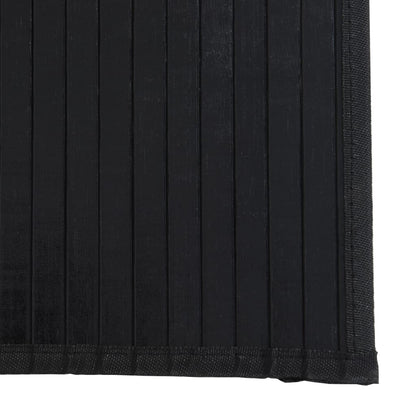 vidaXL Rug Rectangular Black 60x200 cm Bamboo