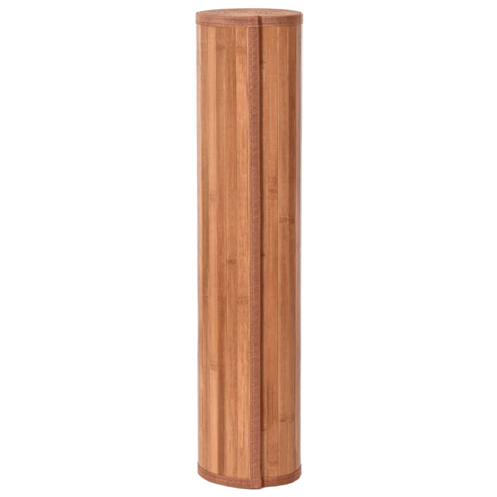 vidaXL Rug Rectangular Brown60x200 cm Bamboo