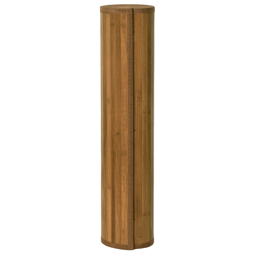 vidaXL Rug Rectangular Brown 60x200 cm Bamboo