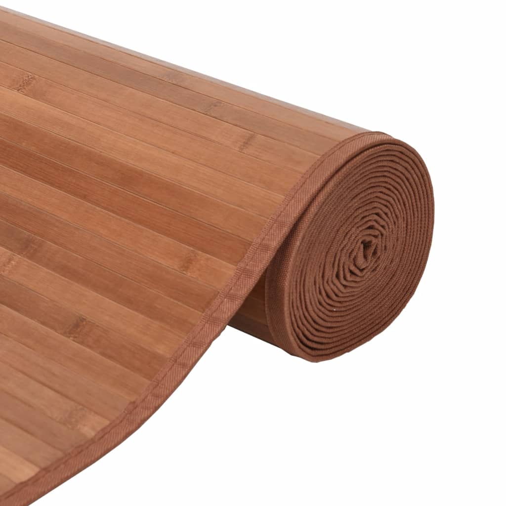 vidaXL Rug Rectangular Brown60x200 cm Bamboo