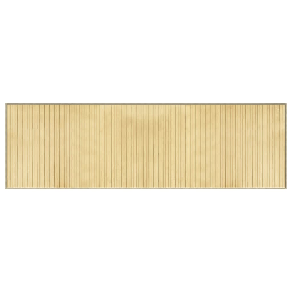 vidaXL Rug Rectangular Light Natural60x200 cm Bamboo