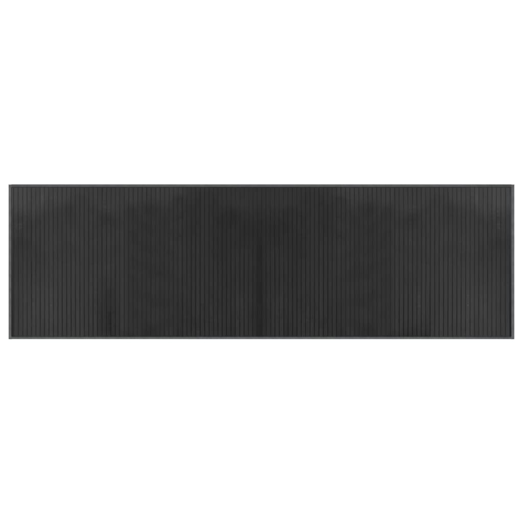 vidaXL Rug Rectangular Grey 60x200 cm Bamboo
