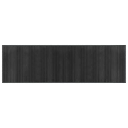 vidaXL Rug Rectangular Grey 60x200 cm Bamboo