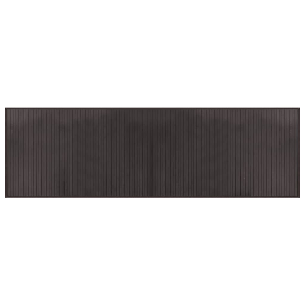 vidaXL Rug Rectangular Dark Brown60x200 cm Bamboo