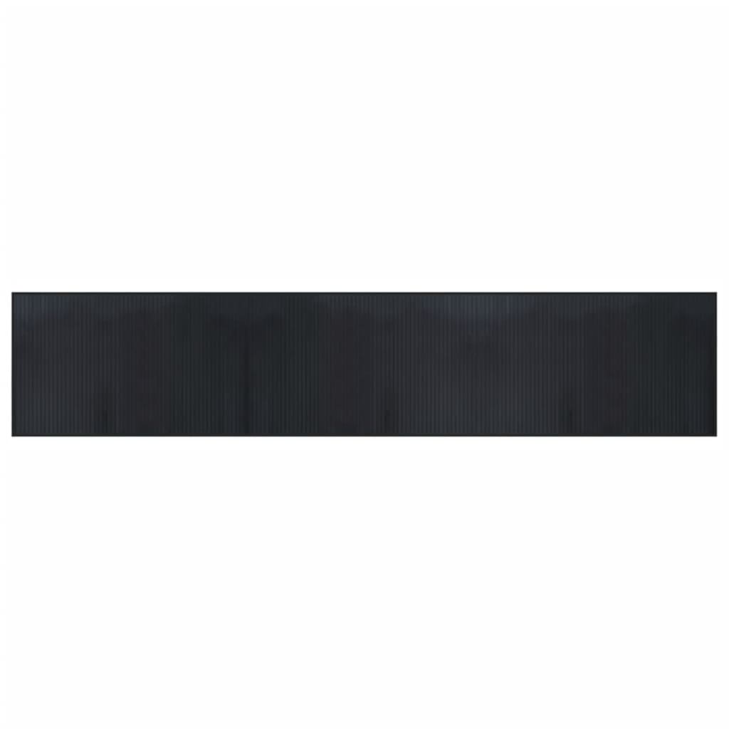 vidaXL Rug Rectangular Black60x300 cm Bamboo