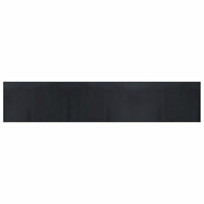 vidaXL Rug Rectangular Black60x300 cm Bamboo