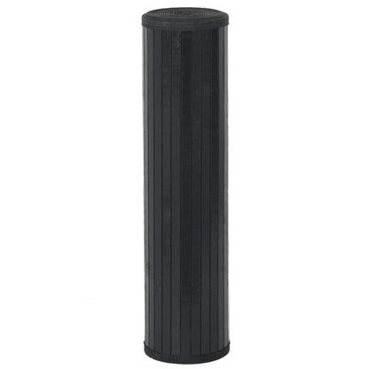 vidaXL Rug Rectangular Black 60x300 cm Bamboo