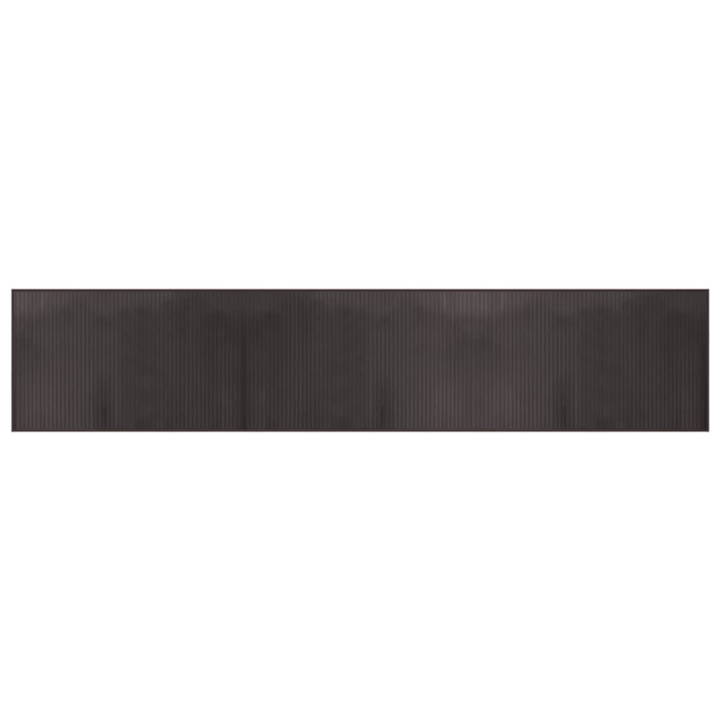 vidaXL Rug Rectangular Dark Brown60x300 cm Bamboo