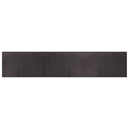 vidaXL Rug Rectangular Dark Brown60x300 cm Bamboo