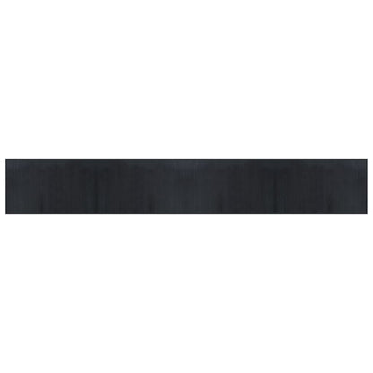 vidaXL Rug Rectangular Black60x400 cm Bamboo