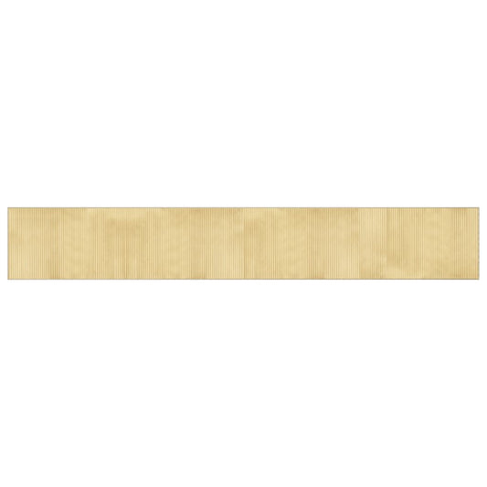vidaXL Rug Rectangular Light Natural 60x400 cm Bamboo