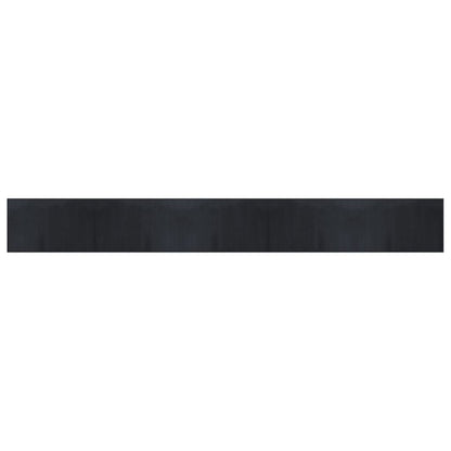 vidaXL Rug Rectangular Black 60x500 cm Bamboo