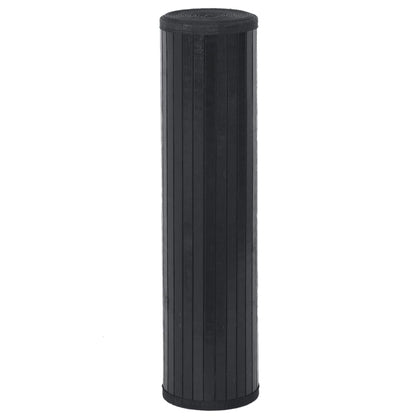 vidaXL Rug Rectangular Black 60x500 cm Bamboo