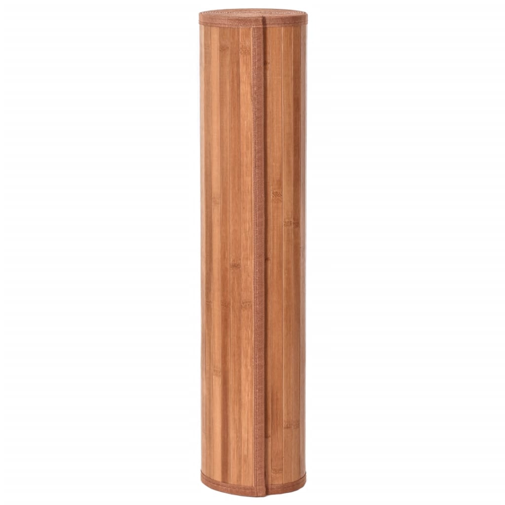 vidaXL Rug Rectangular Brown60x500 cm Bamboo
