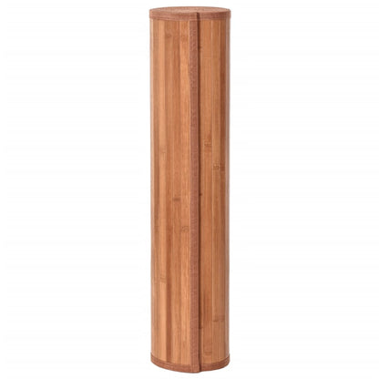vidaXL Rug Rectangular Brown60x500 cm Bamboo