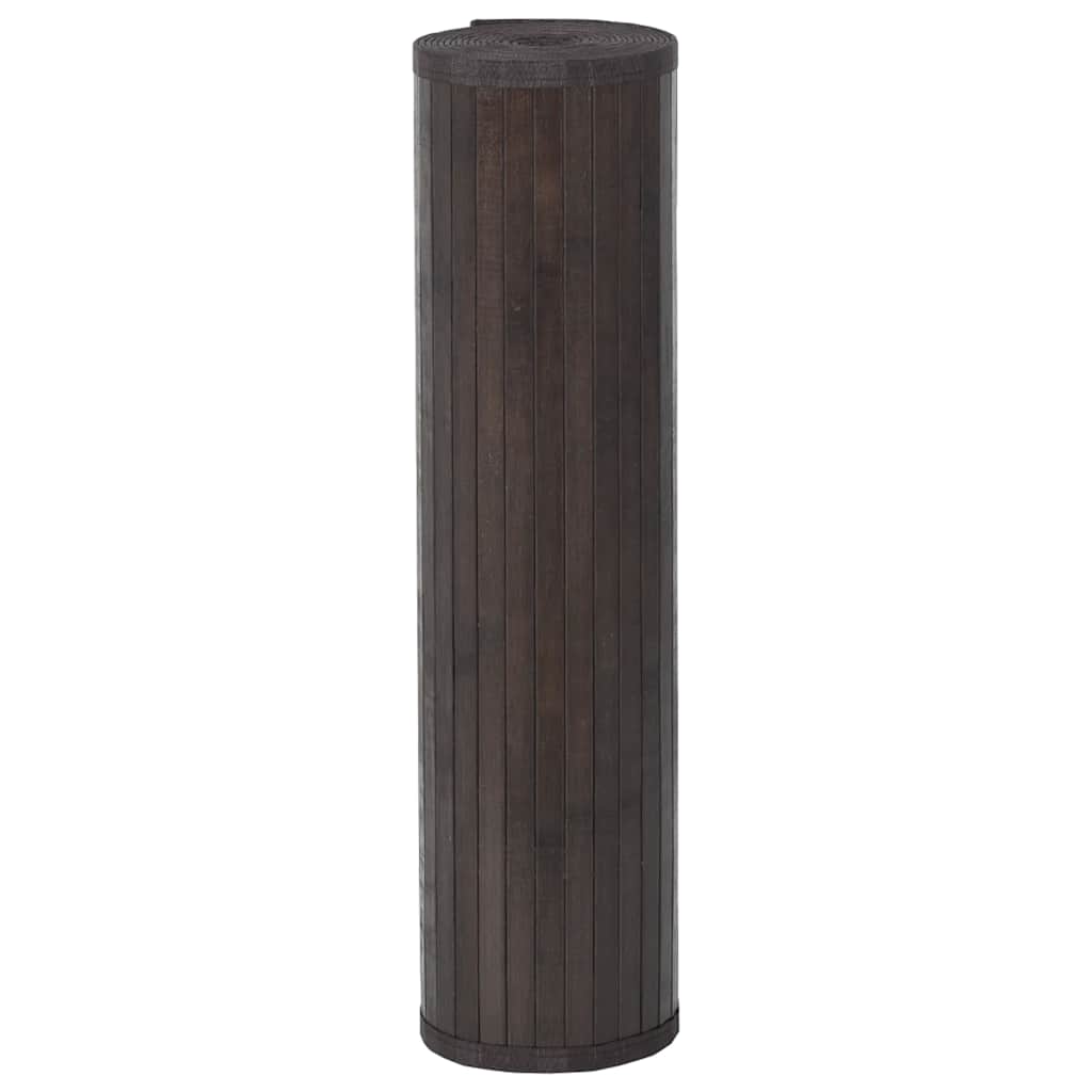 vidaXL Rug Rectangular Dark Brown 60x500 cm Bamboo
