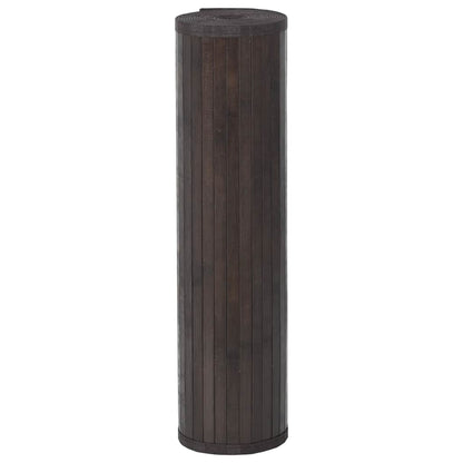 vidaXL Rug Rectangular Dark Brown 60x500 cm Bamboo