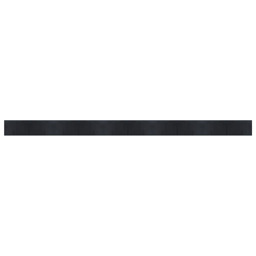 vidaXL Rug Rectangular Black 60x1000 cm Bamboo