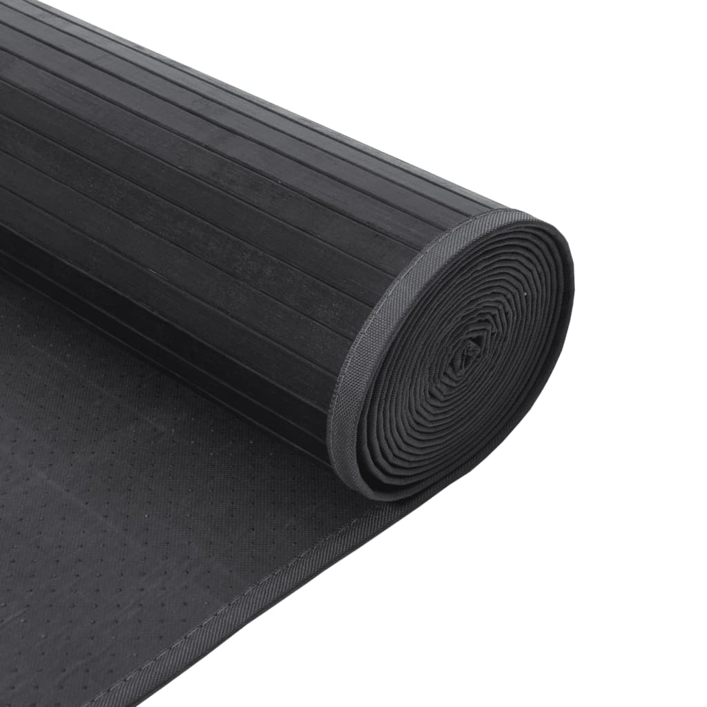 vidaXL Rug Rectangular Grey 60x1000 cm Bamboo