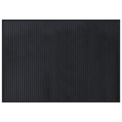 vidaXL Rug Rectangular Black70x100 cm Bamboo