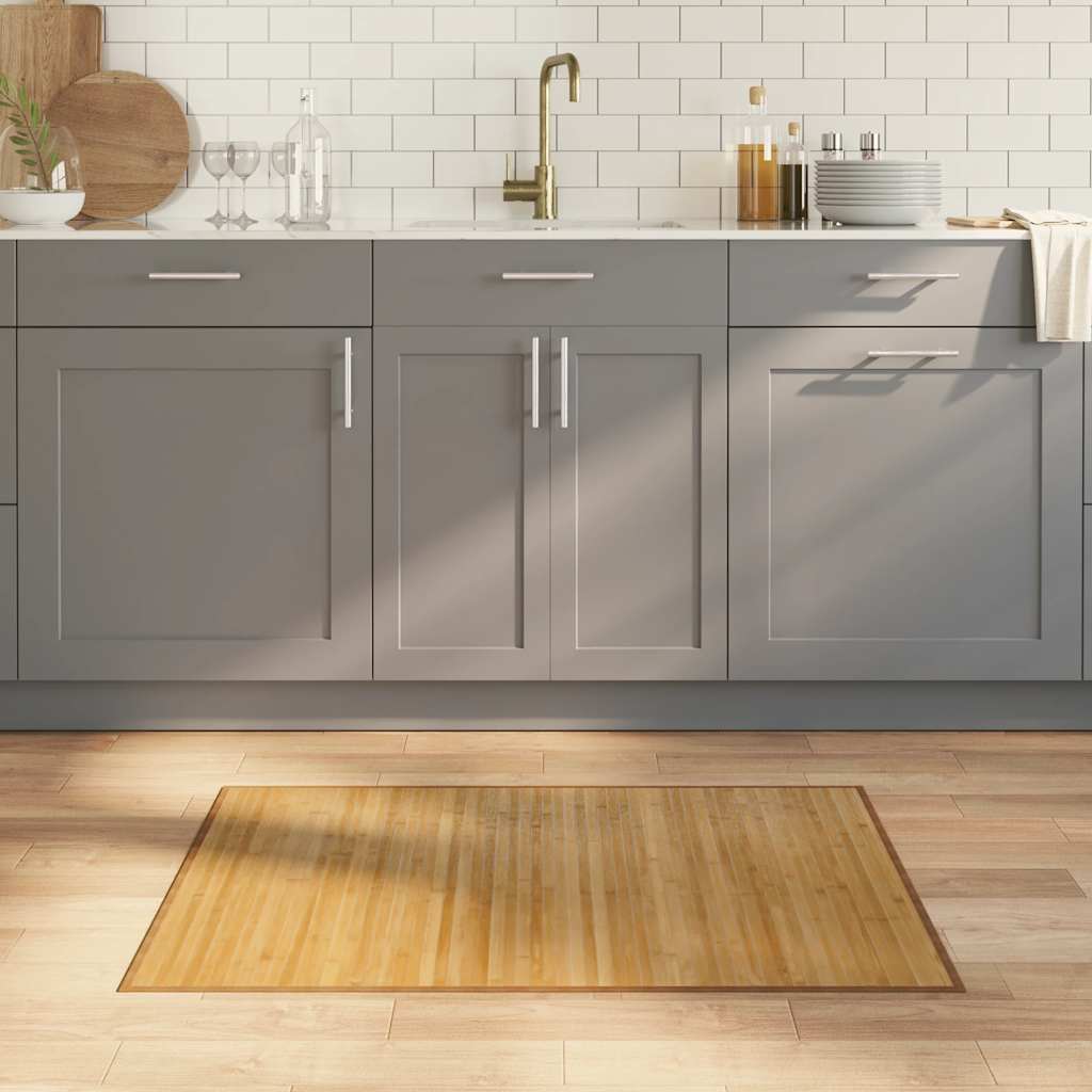 vidaXL Rug Rectangular Natural 70x100 cm Bamboo