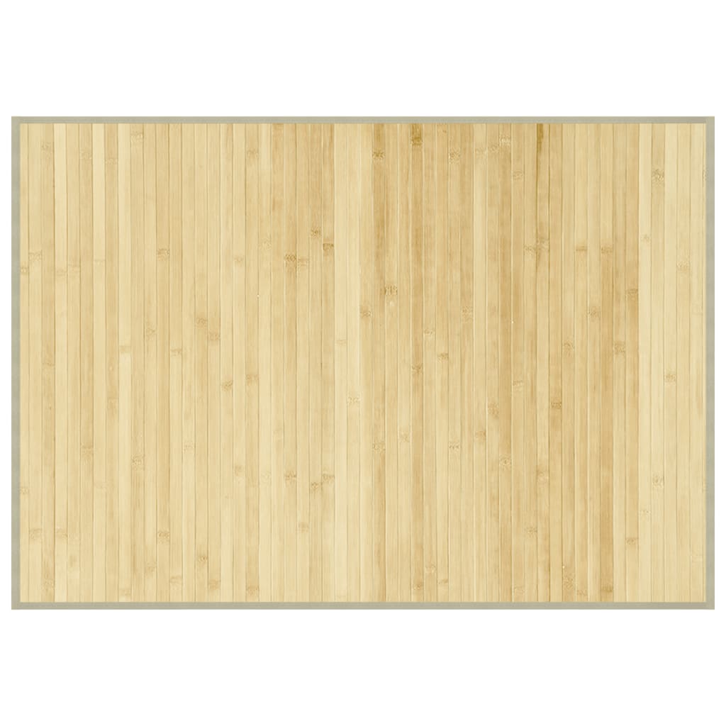vidaXL Rug Rectangular Light Natural 70x100 cm Bamboo