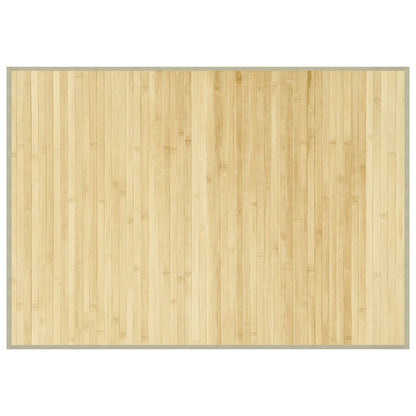 vidaXL Rug Rectangular Light Natural 70x100 cm Bamboo