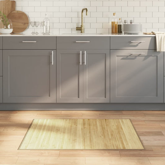 vidaXL Rug Rectangular Light Natural 70x100 cm Bamboo