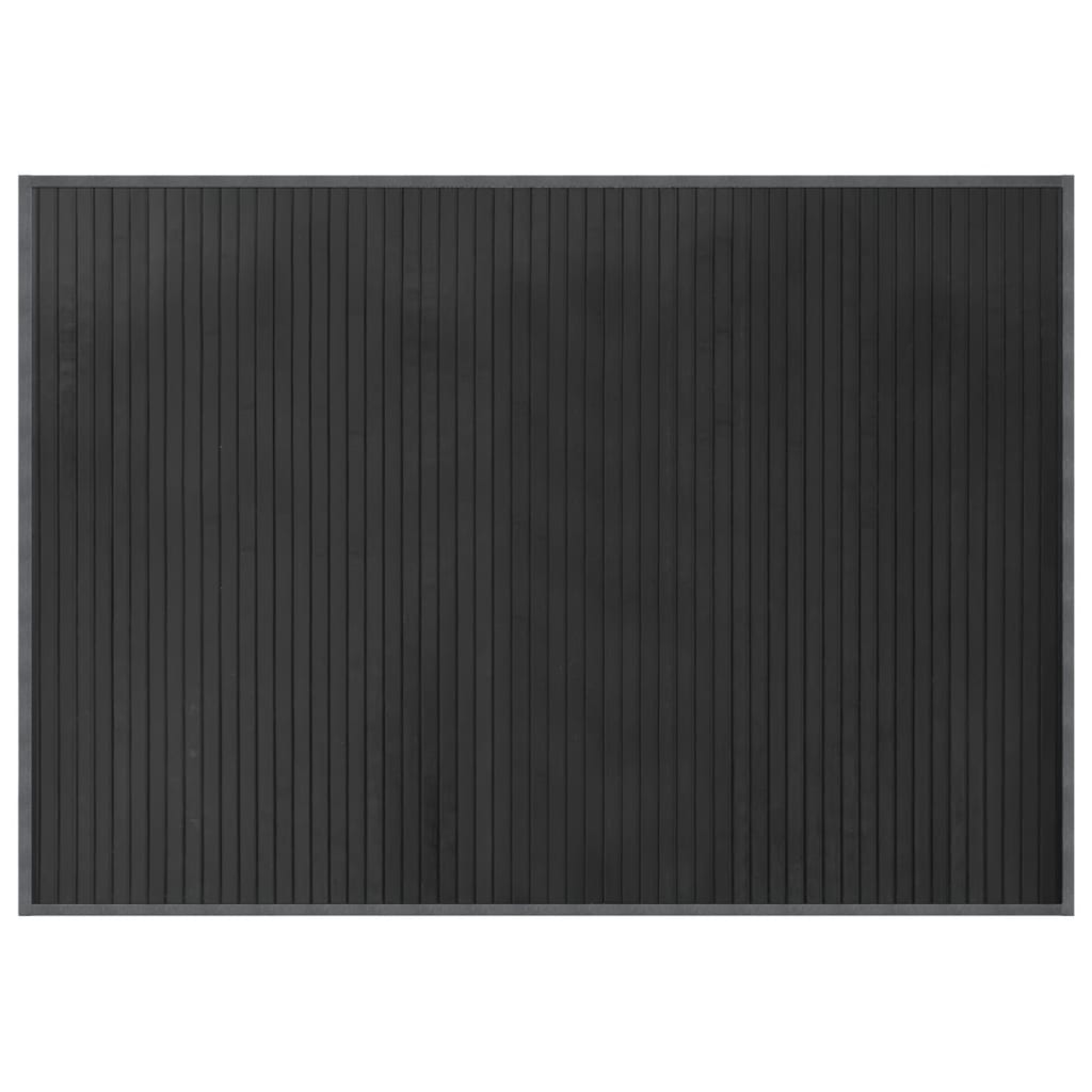 vidaXL Rug Rectangular Grey 70x100 cm Bamboo