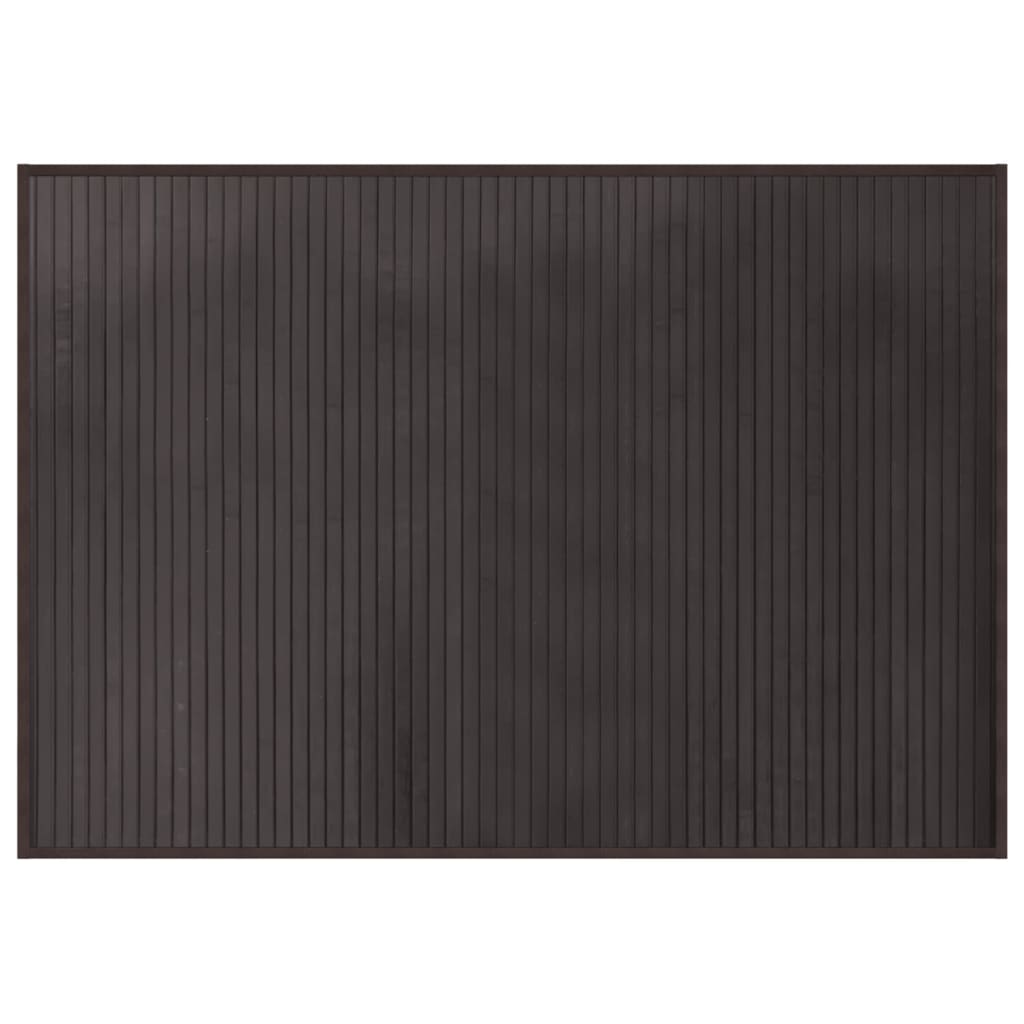 vidaXL Rug Rectangular Dark Brown 70x100 cm Bamboo