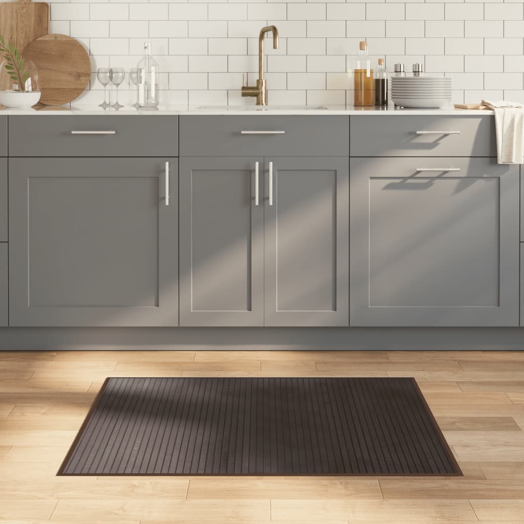vidaXL Rug Rectangular Dark Brown70x100 cm Bamboo