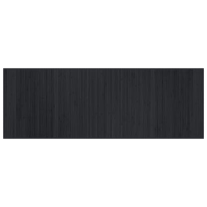 vidaXL Rug Rectangular Black70x200 cm Bamboo