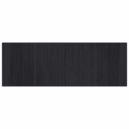 vidaXL Rug Rectangular Black 70x200 cm Bamboo