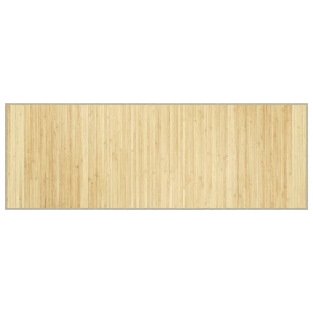 vidaXL Rug Rectangular Light Natural 70x200 cm Bamboo