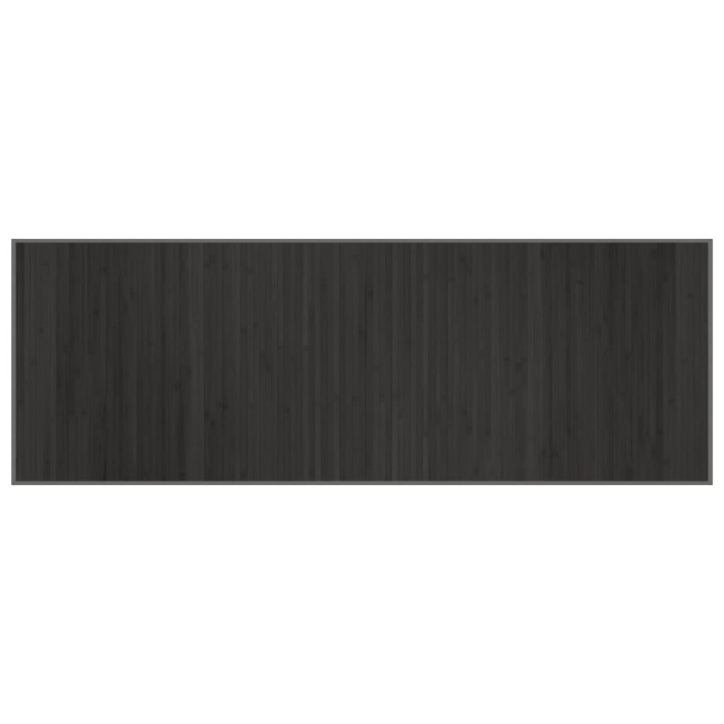vidaXL Rug Rectangular Grey 70x200 cm Bamboo