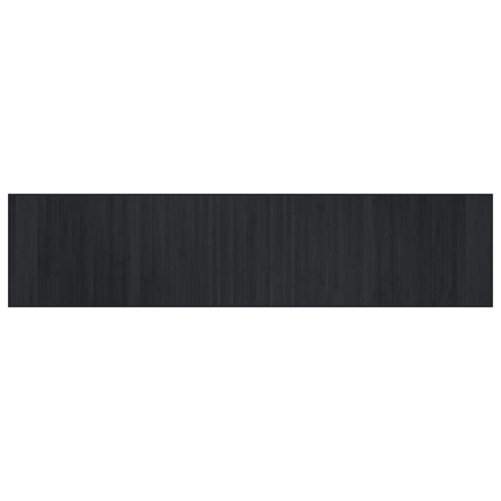 vidaXL Rug Rectangular Black 70x300 cm Bamboo