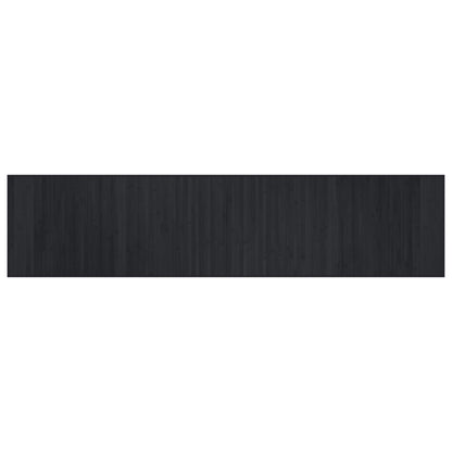 vidaXL Rug Rectangular Black 70x300 cm Bamboo