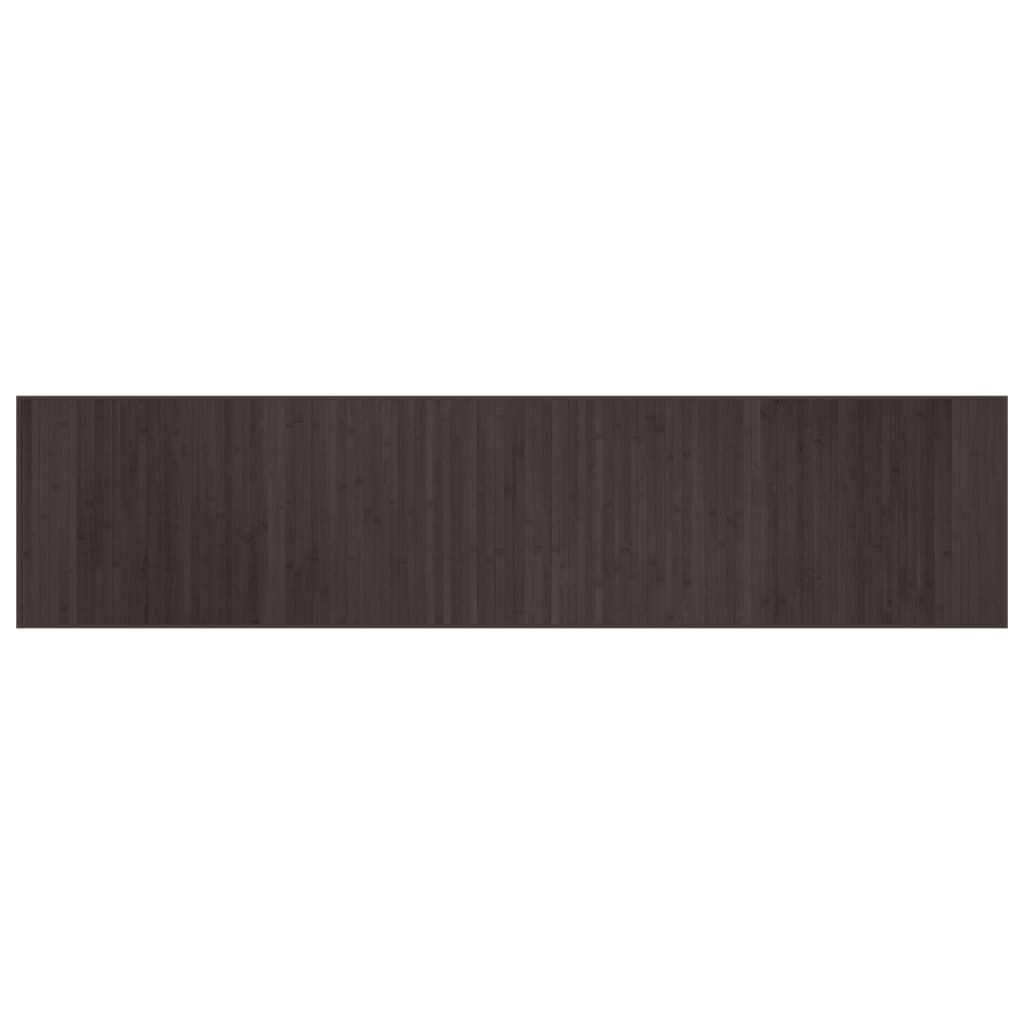 vidaXL Rug Rectangular Dark Brown70x300 cm Bamboo