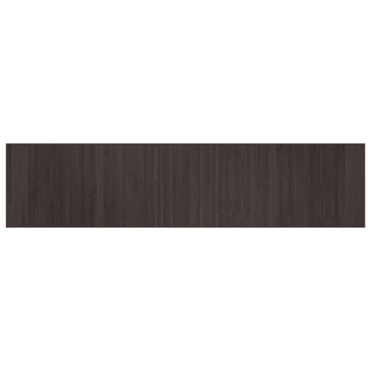 vidaXL Rug Rectangular Dark Brown70x300 cm Bamboo