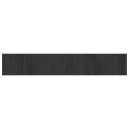 vidaXL Rug Rectangular Grey 70x400 cm Bamboo