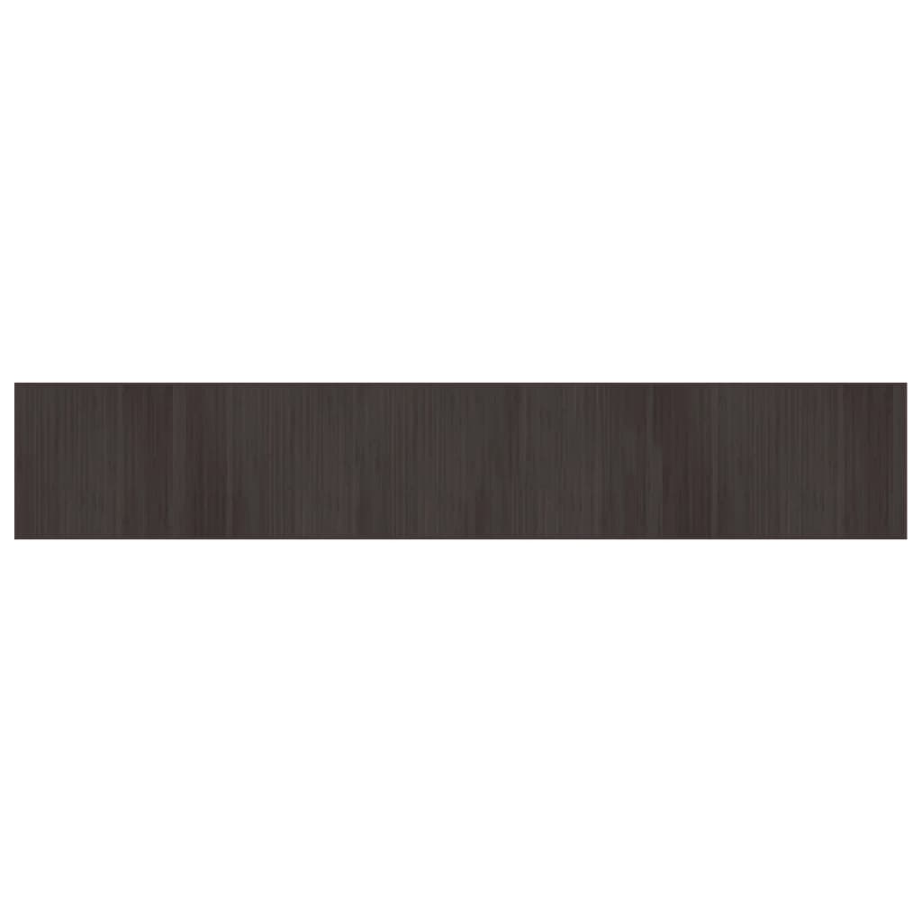 vidaXL Rug Rectangular Dark Brown 70x400 cm Bamboo